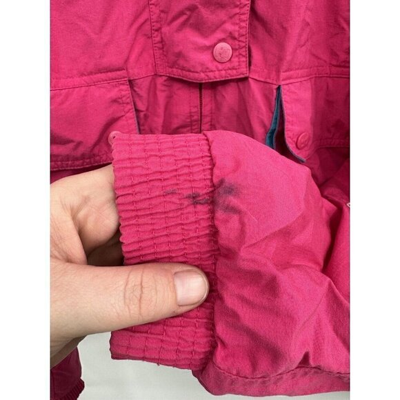 Helly Hansen Jacket Women XS Pink Y2K Athletic Outdoor Zip Snap Close Track - Picture 3 of 9